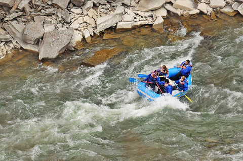 rafting river
